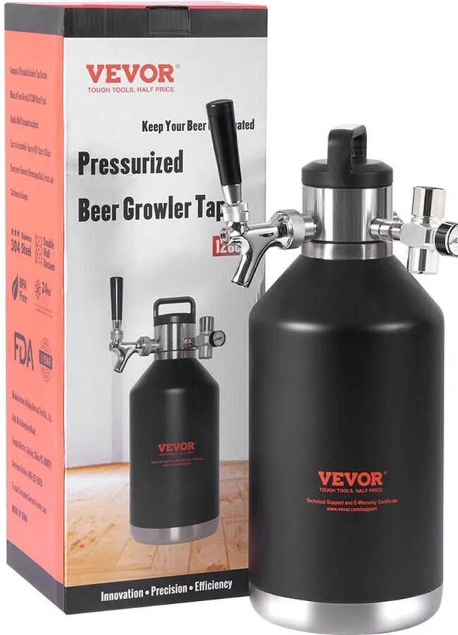 Unbranded HvK Biertap Thuistap 1 9 Liter Koelend Thermoskan Bier tap