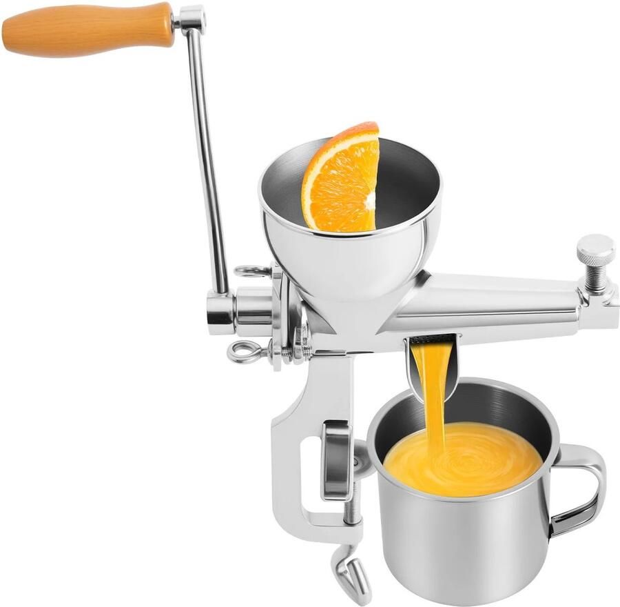 Unbranded JAQZY Juicer Handmatig Behoud Voedingsstoffen Gebruiksvriendelijk Compact Eenvoudig Schoon te Maken 20 x 32 cm