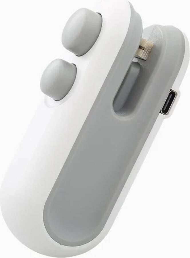 Sluitmachine Plastic Zak Sealer Draagbare Verpakking Sealer Oplaadbare Mini Bag Sealer 2in1 Handheld Thermische Sluitmachine