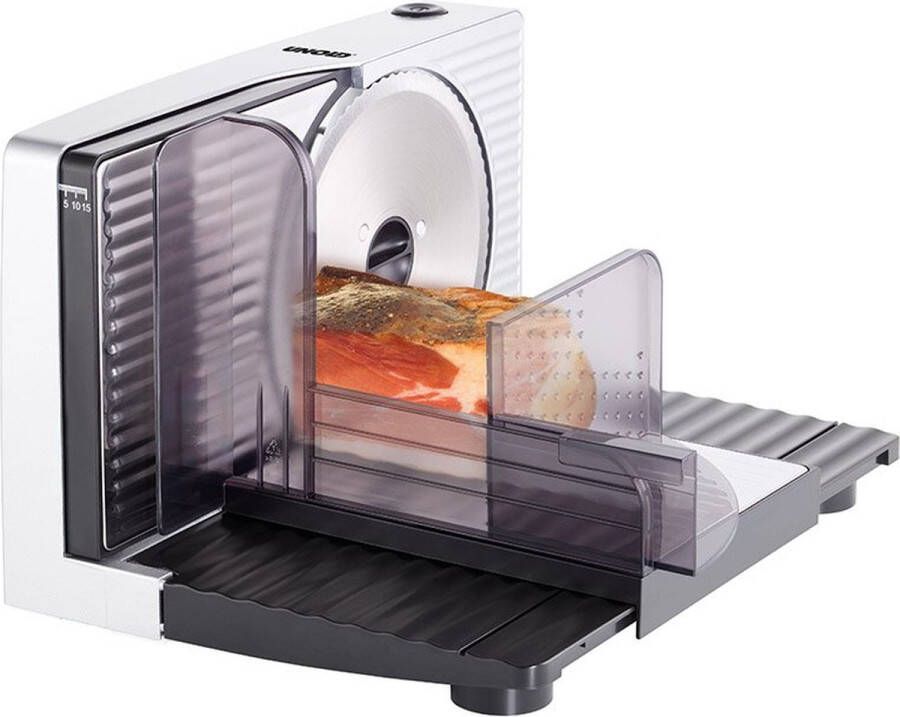 Unold Curve Silver snijmachine Electrisch 100 W Zwart Zilver