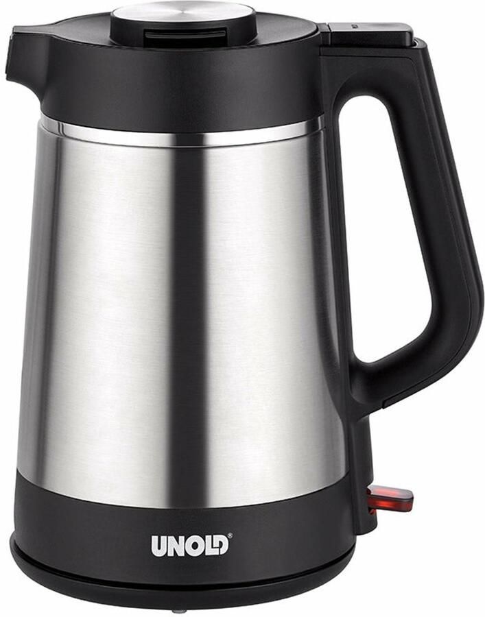 Unold BLITZKOCHER Thermo Waterkoker Snoerloos RVS Zwart