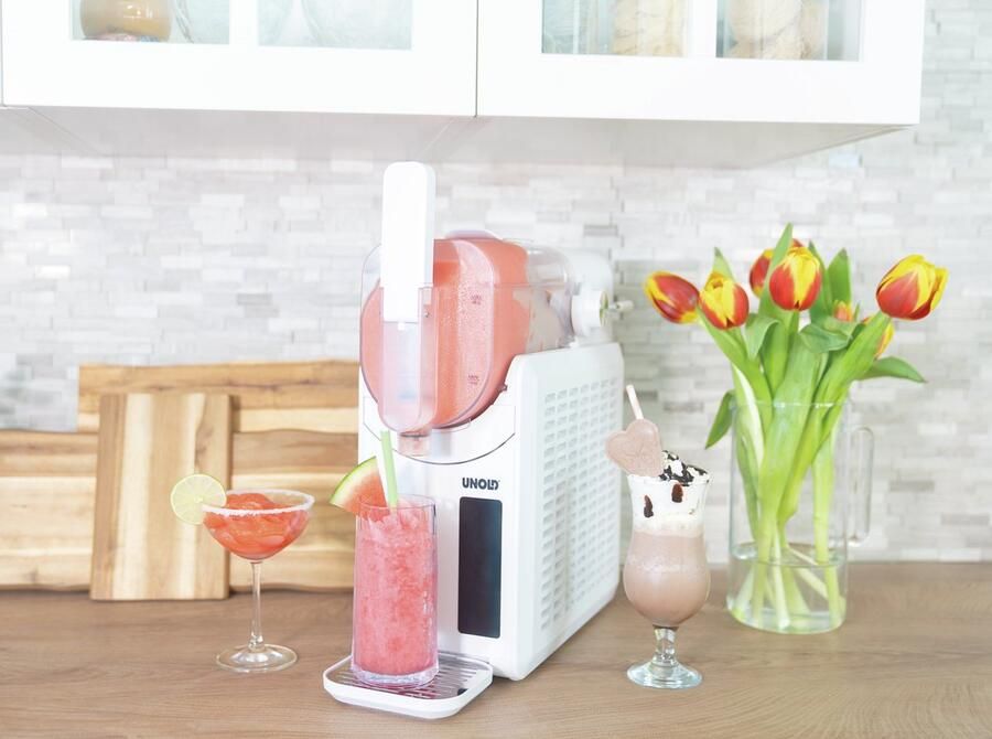 Unold Slush-Eismaschine Susi 48940 Compressie-ijsmachine 2 l Wit 1 2 m Kunststof Knoppen