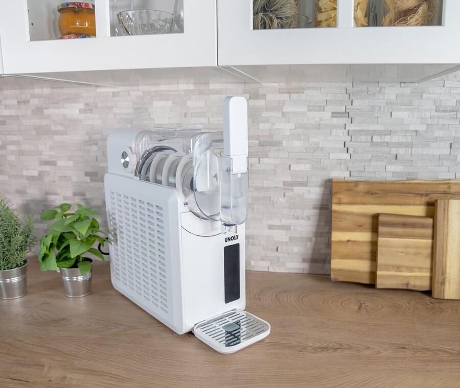 Unold Slush-Eismaschine Susi 48940 Compressie-ijsmachine 2 l Wit 1 2 m Kunststof Knoppen