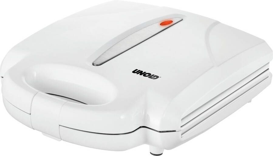 Unold Zaubernuss Wafelijzer Controlelampje Inklapbaar Anti-aanbaklaag Wit RVS - Foto 2
