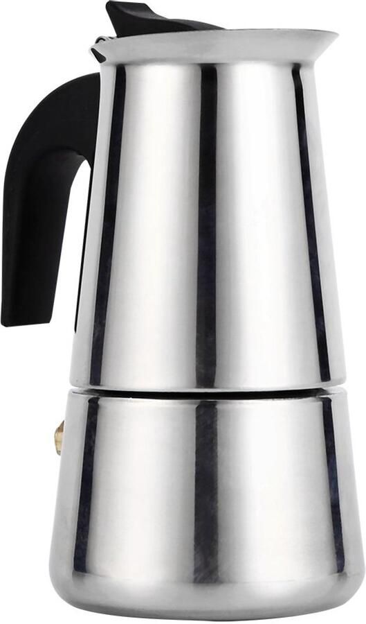 Unyqoos Roestvrijstalen espressomachine voor 9 kopjes met inductiecompatibiliteit