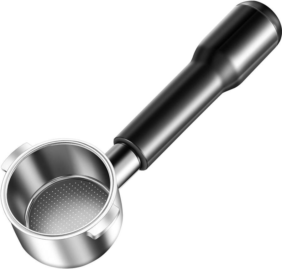 Unyqoos Roestvrijstalen portafilter van 51 mm voor espressomachines Zwart Staal