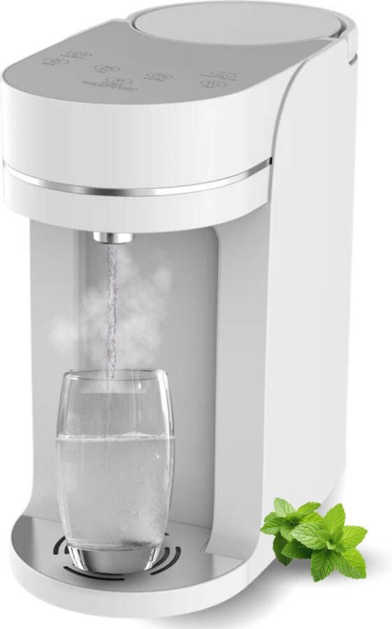 V&M Home Heetwaterdispenser Instant Waterkoker XL 2 Liter Smart Touch-bediening Heetwatertap Wit