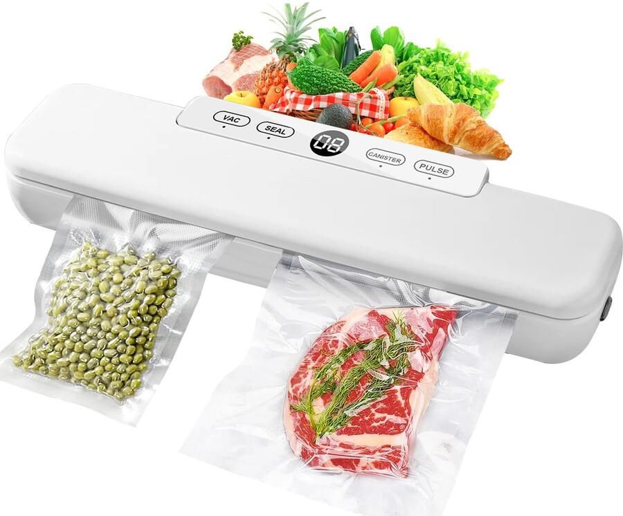 Vacumeermachine voor Vers Voedsel met 10 Foliezakken