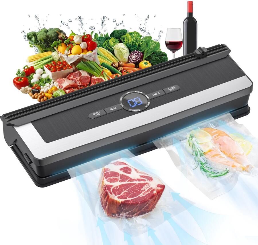 Vacuümsealer 85 kPa 5-in-1 met snijder