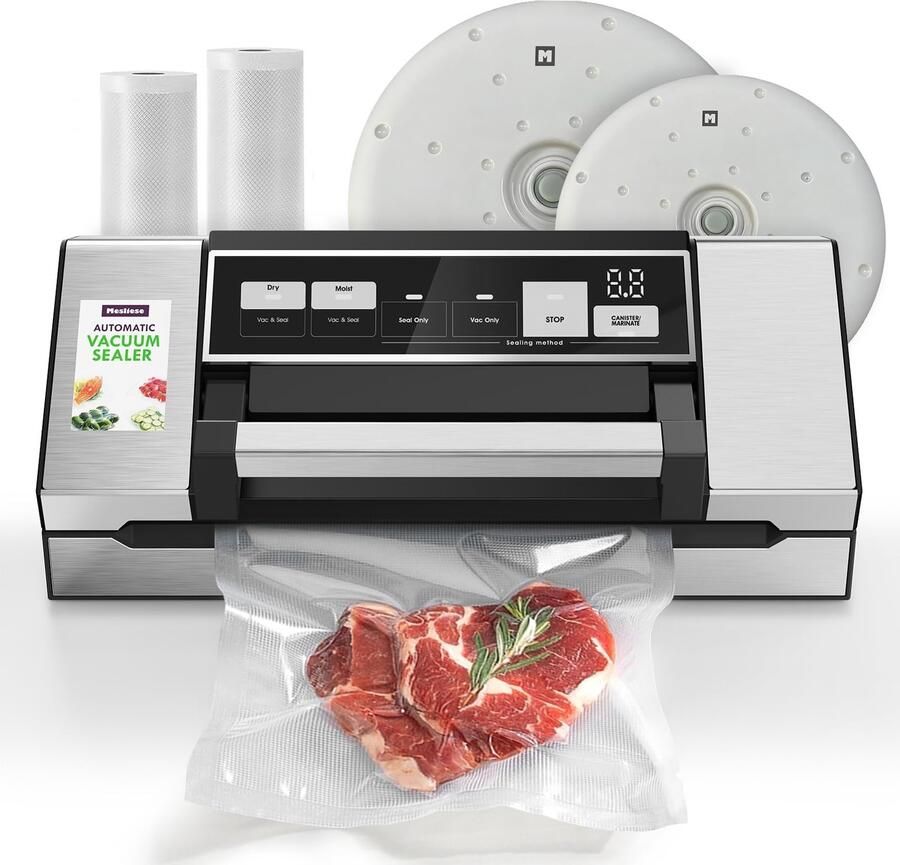 Vacuümsealer 95 kPa 140 W met 2 deksels