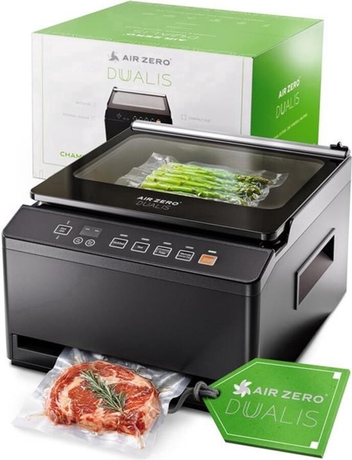 Vacuümsealer Hybride Vacuümmachine 220 Watt Vermogen 39 8 x 35 5 x 22 9 cm RVS En Kunststof Voor Vloeistoffen En Vlees