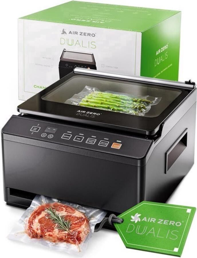 Vacuümsealer Hybride Vacuümmachine 220 Watt Vermogen 39 8 x 35 5 x 22 9 cm RVS En Kunststof Voor Vloeistoffen En Vlees