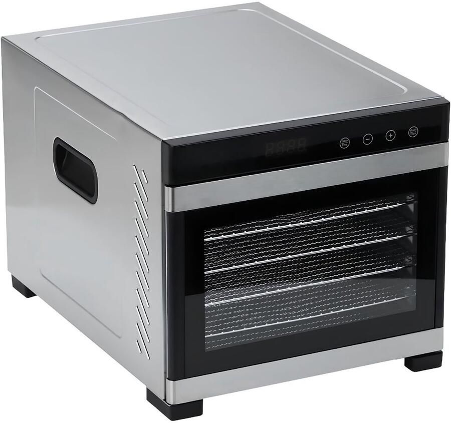 Vali Voedseldroger Dehydrator Droogoven Zilver 46cm x 34cm x 32cm