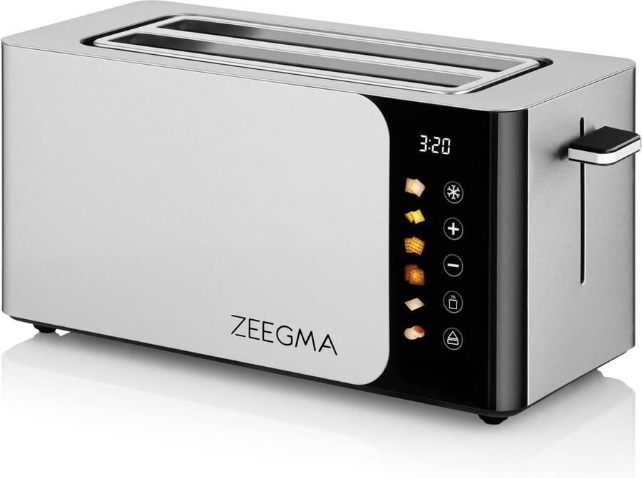Vellaro Broodrooster met tostiklemmen RVS Tostee Chef Easy 4 brede sleuven Voor Gezinnen en dagelijks gebruik