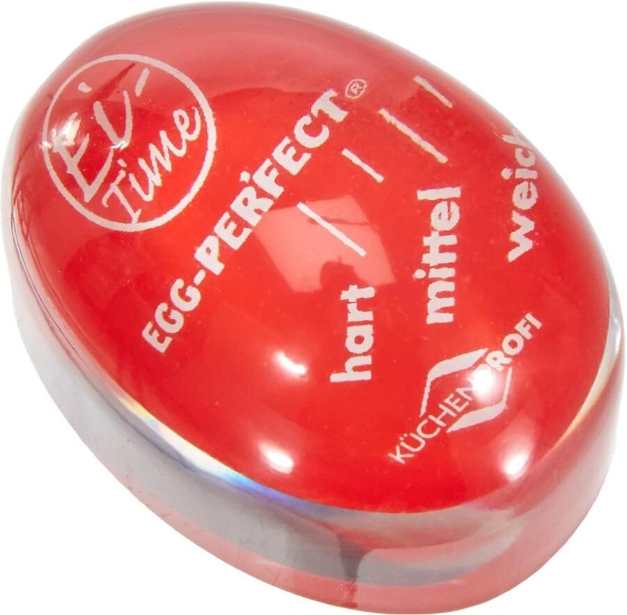 Vellaro Eierkoker Rood Analoge Temperatuursensor Polymeerhars Voor Perfect Gekookte Eieren