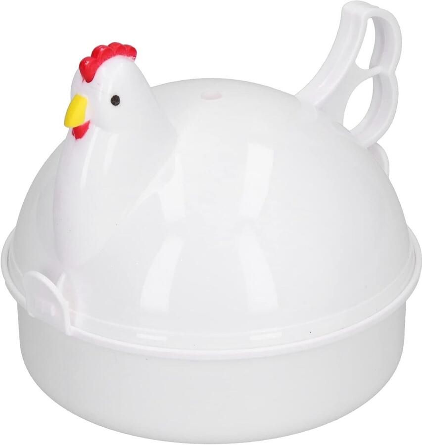 Vellaro Eierkoker Wit 12 3 x 13 cm PP en Aluminiumlegering Voor Thuisgebruik