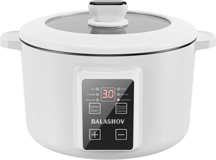 Velmio Hotpot Elektrisch Hotpot Koken voor Studentenkamer Hotpot Pan Hotpot Kookpot Soepketel 3.5 L Multi Cooker 220V 2-4 Personen