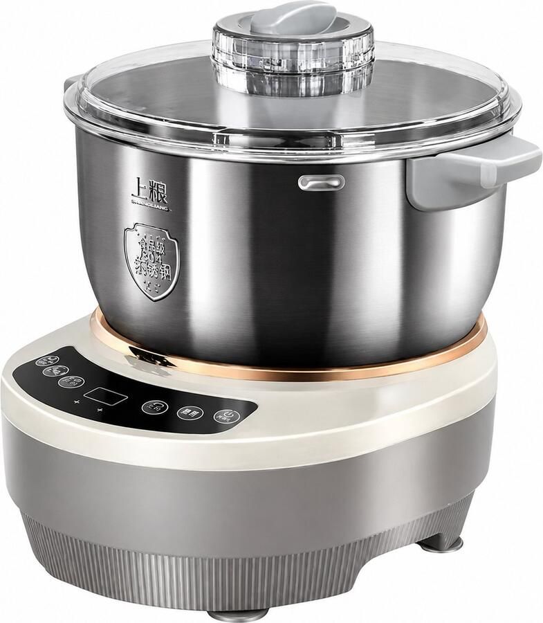 Velmio Keukenrobot Kneedmachine Deegmachine Elektrische Deegmixer 5L Keukenmachine Met Fermentatiefunctie RVS