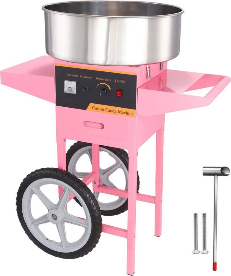 Velox Suikerspinmachine met Onderstelsel Met Suikerschep & Lade 1000W Uitstekende Kwaliteit