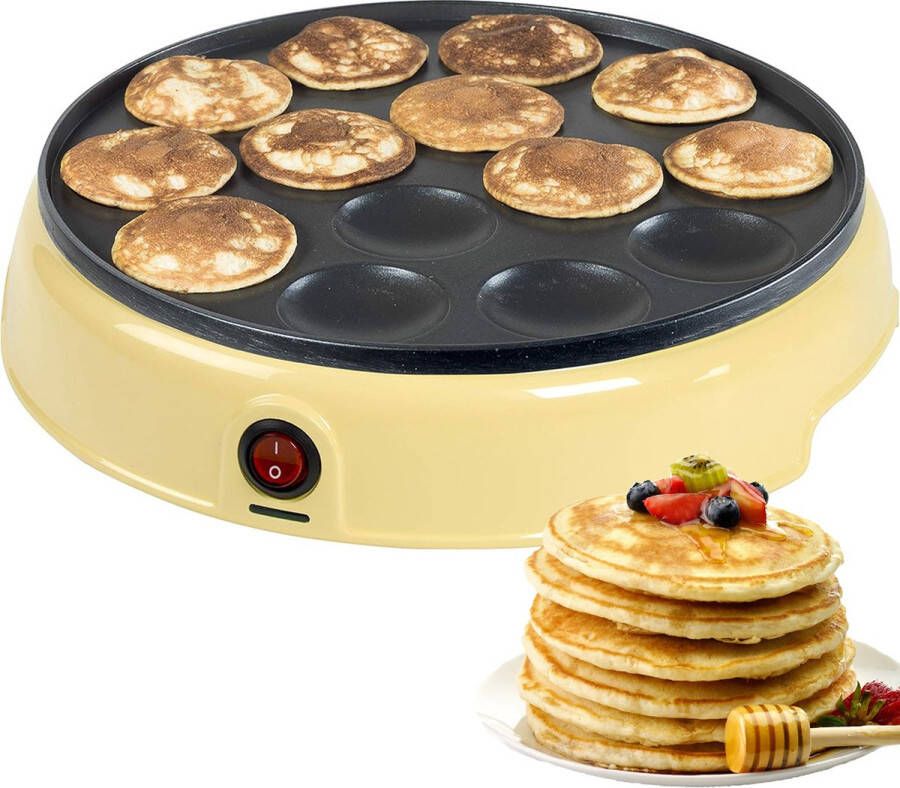 Veltro Poffertjespan Electrisch Poffertjesmaker Poffertjespannen Geel