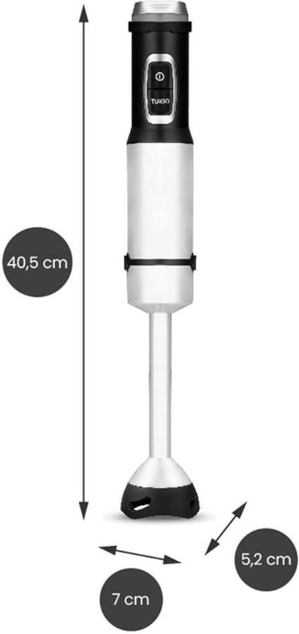 VELTRR Staafmixer Set Hakmolen Groentesnijder Soepmaker Chopper niet Draadloos