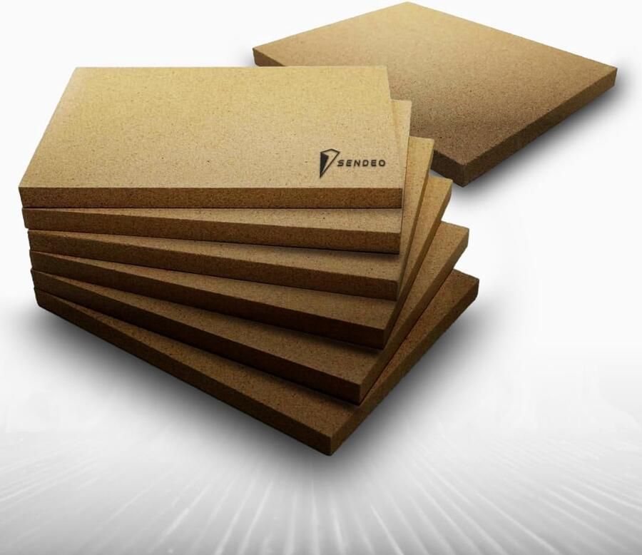 Vermiculite Platen voor Ovens en Kachels 400 x 300 x 25 mm (6 Stuks)