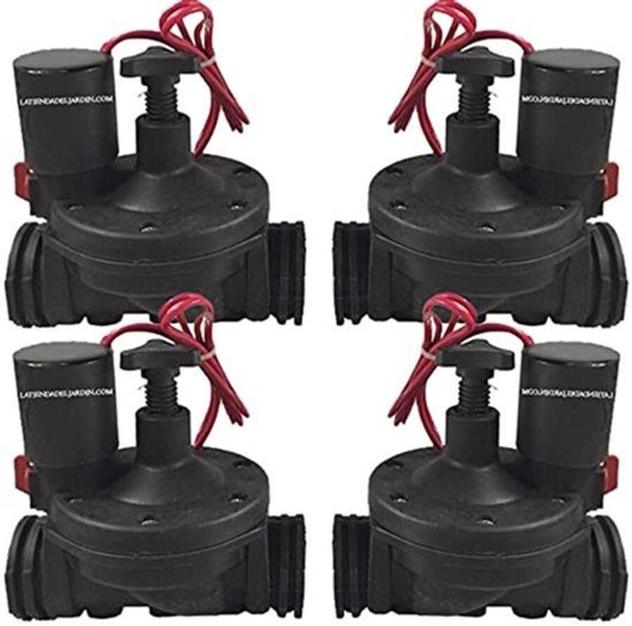 Verpakking met 4 x elektrische apparaten automatisch 2 5 cm 24 V 32 mm met kauwzoneregelaar voor elektrische programmeerders van elk merk