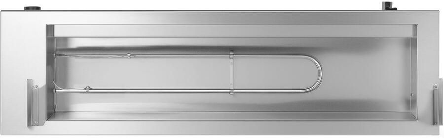 Vertes Warmhoudbak Buffetverwarmer Warmhoudbak voor gerechten Elektrisch 1500 W van roestvrij staal (incl. 5 x 1 2 GN-bakken met deksel 10 l aftapkraan glazen afdekking bain-marie 30-85 °C)