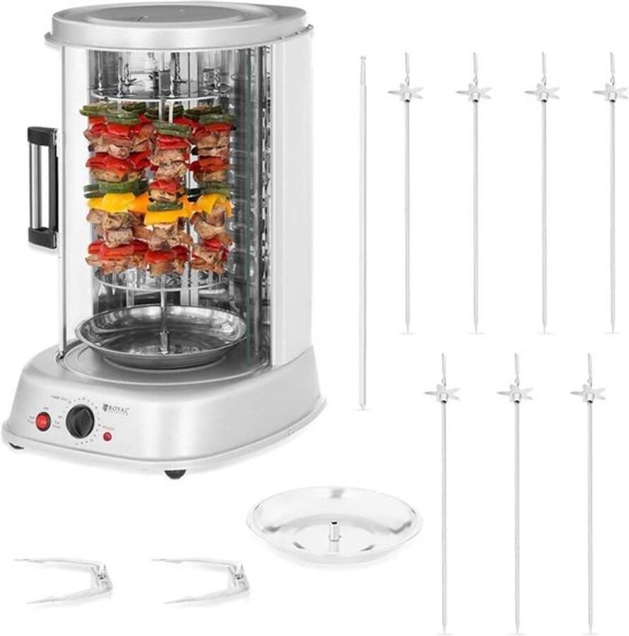 Verticale grill tot 160 °C 3-in-1.800 W 31 L Timer tot 60 min Veel accessoires