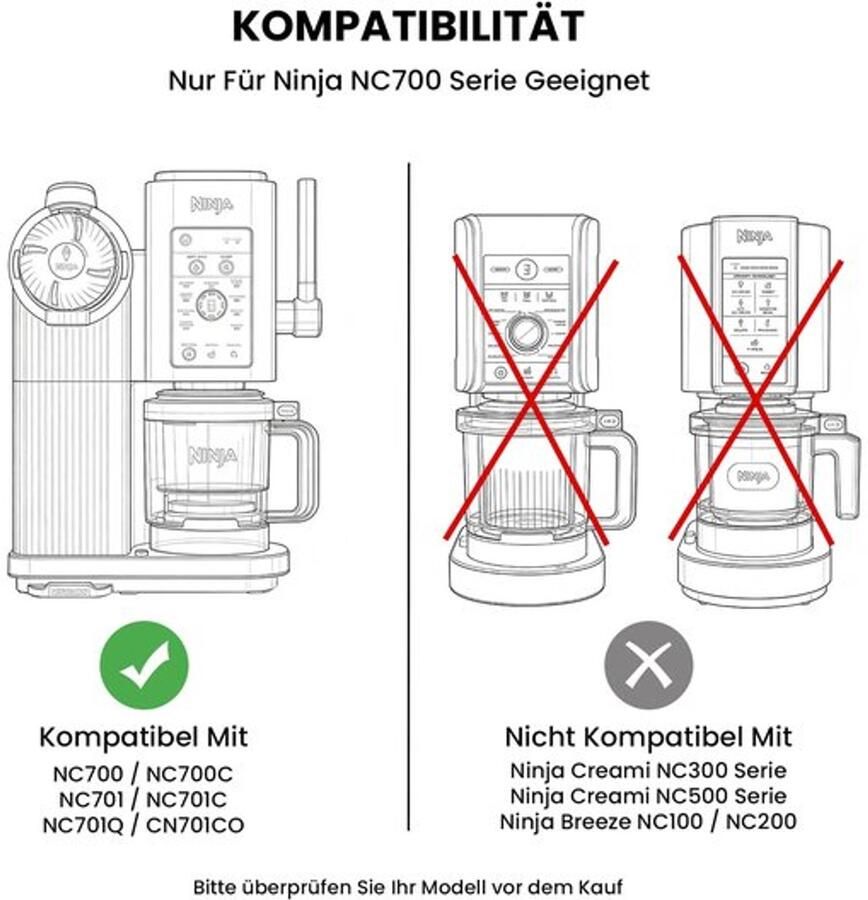 Vervangend lemmet voor ijsmachine: compatibel met NC700 afneembaar roestvrijstalen lemmet accessoire voor ijsmachine vervangt defect origineel onderdeel perfect voor Creami NC700