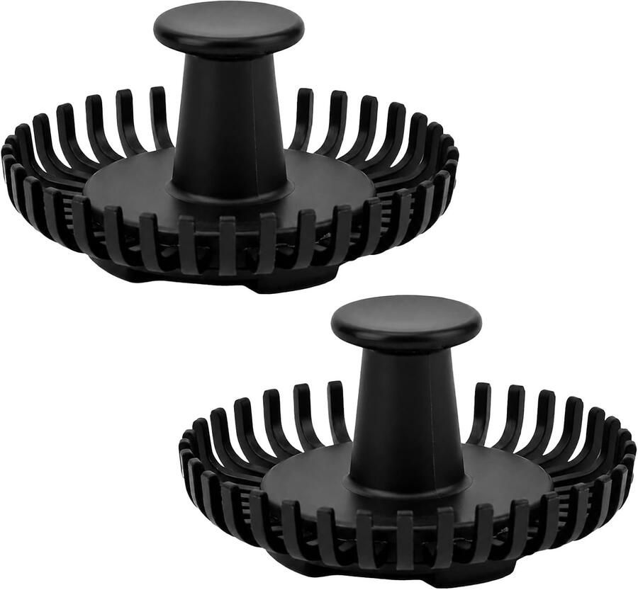 Vervangende Gardes voor Elektrische Melkopschuimer 2 Stuks Zwart Magnetische Bevestiging ServiceTopper