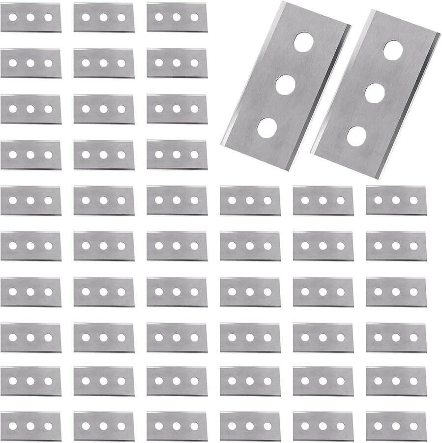 Vervangende keramische kookplaat messen 43 mm 48 dubbelzijdige schrapers ideaal voor glas en keramiek perfect voor keukenreiniging en onderhoud