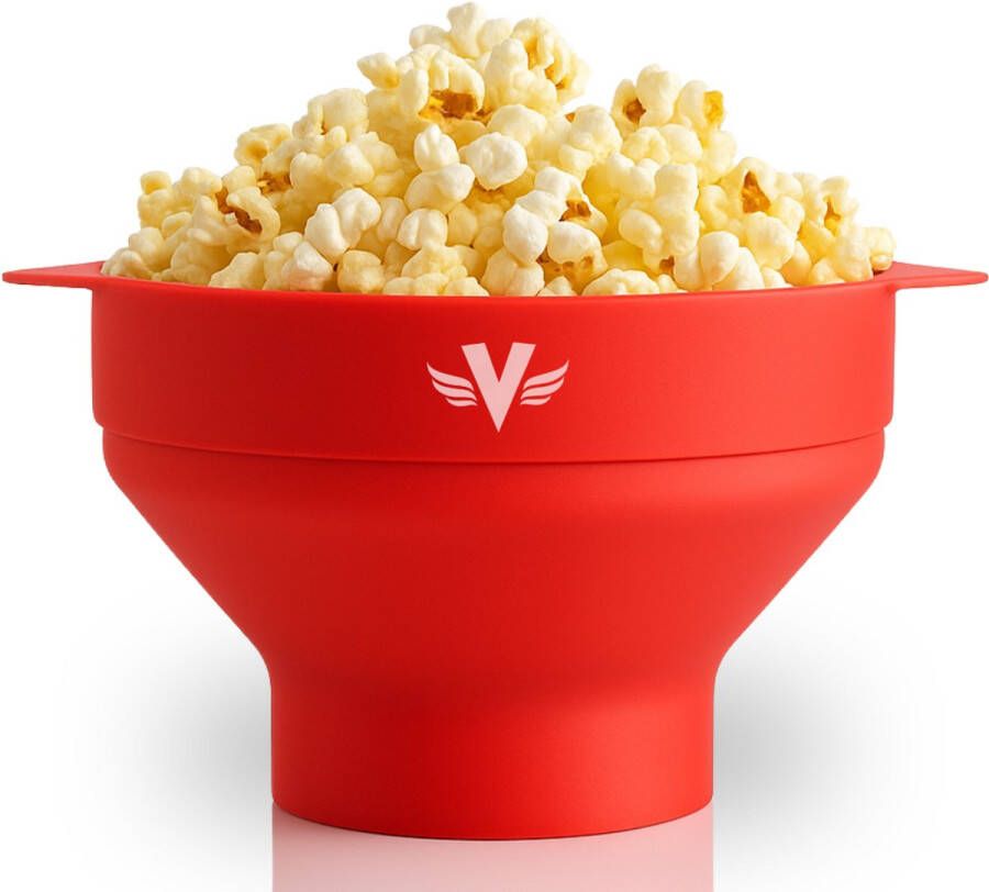 Vestifex Popcorn Maker Popcorn Machine Magnetron Popper Bakjes Snel en Hygiënisch Inklapbaar Siliconen Ideaal voor alle gelegenheden