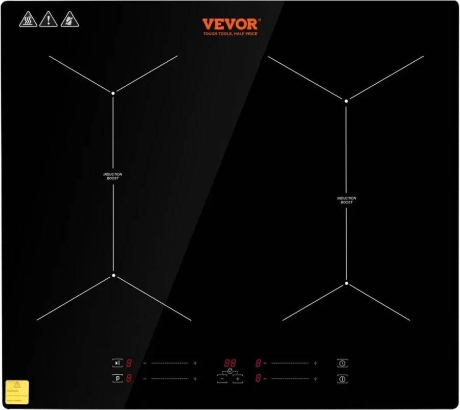 Vevor 24 Inch Elektrische Kookplaat Inductie Kookplaat Elektrisch 4 Branders Keramisch - Foto 2