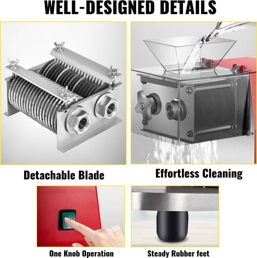 Vevor Commerciële Vleessnijder 850W Commerciële Vleessnijmachine 360x220x460mm Roestvrijstalen Elektrische Vleessnijder met 1440 r min Rotatiesnelheid Geschikt voor Zowel Commercieel Als Thuisgebruik - Foto 2