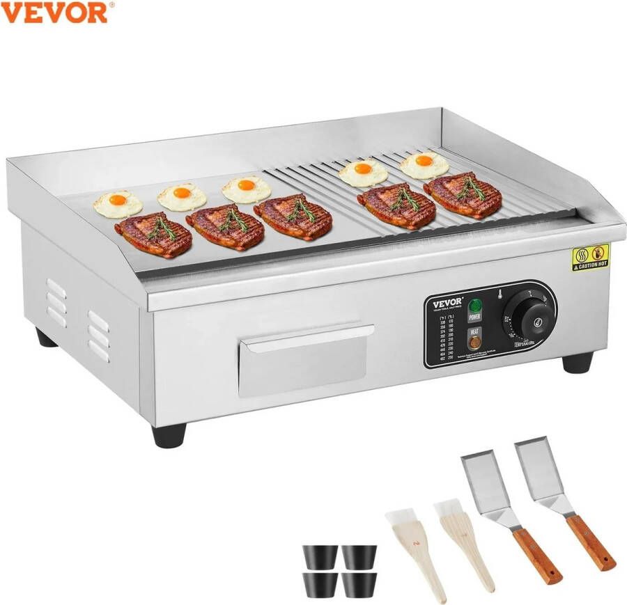 Vevor. AB Shop Elektrische Bakplaat Electrische Grillplaat 72x40 CM 50°-300°C