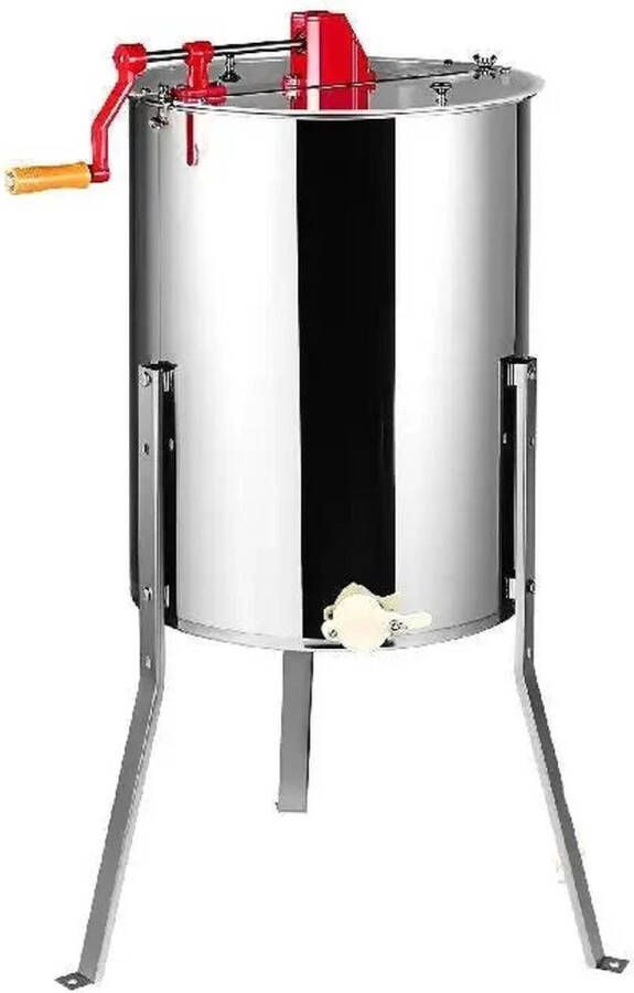 Honey Extractor Manual 3 Frames Honey Centrifuge Manual Stainless Steel Silver