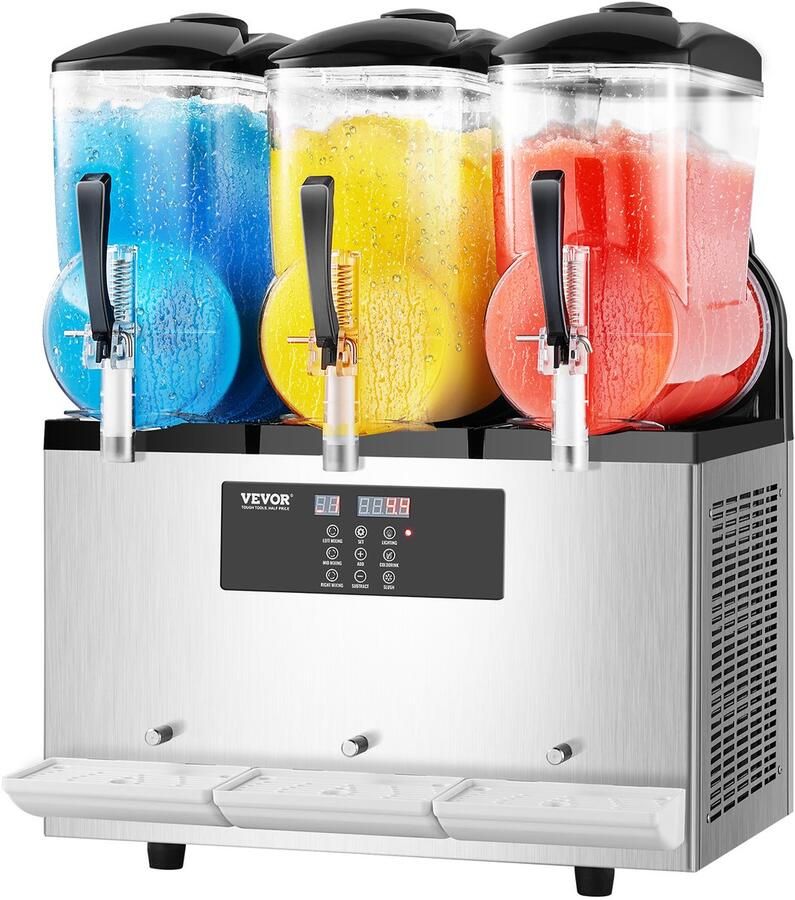 Vevor 12Lx3 Commerciële Slush-ijsmachine Margarita Smoothie-drankmaker