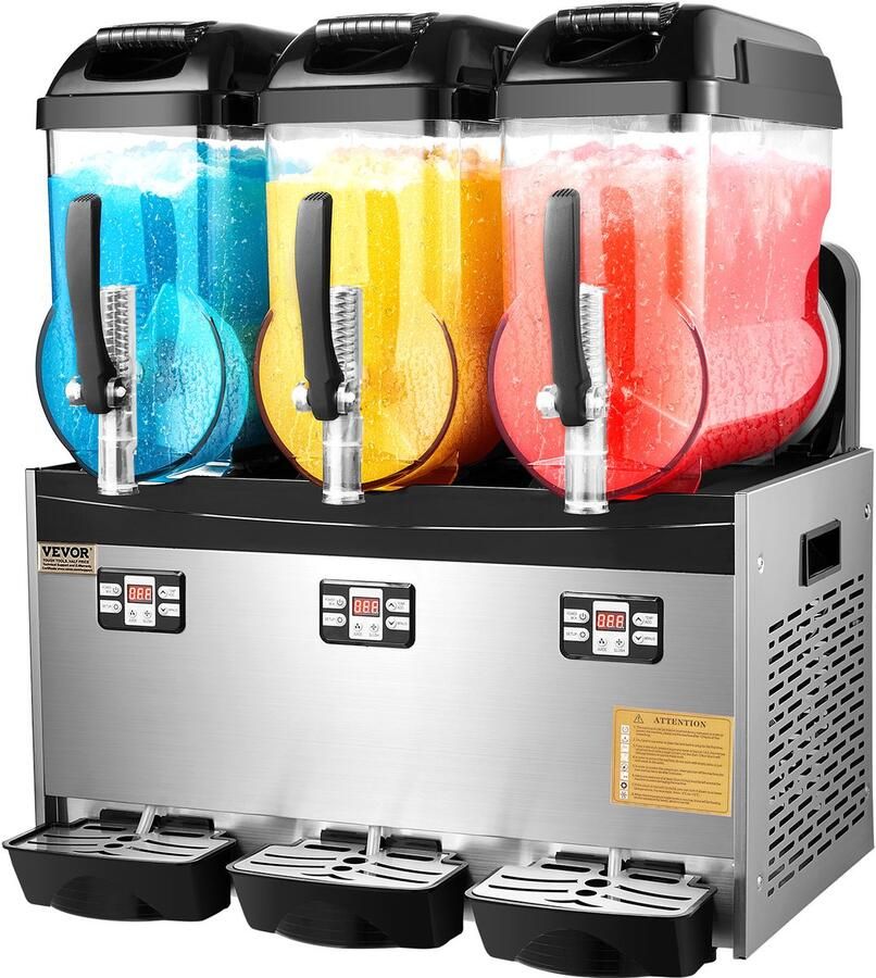 Vevor 12Lx3 Commerciële Slush-ijsmachine Margarita Smoothie-drankmaker