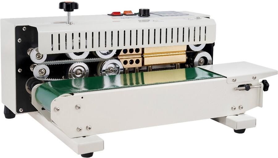 Vevor 55 5 x 34 5 x 26 5 cm 600W Continusluitmachine Sluitmachine Horizontaal 6-12mm Koolstofstaal Sealsnelheid 0-16 m min Temperatuurbereik 0-300°C