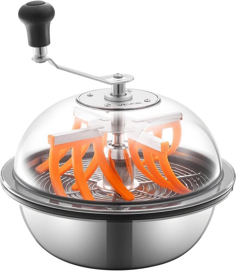 Vevor Bowl Harvester 33cm Handmatige Toppentrimmer Natte en Droge Hydrocultuur Snijmachine Roterende Spincut voor Planten Bladeren Toppen Bloemen