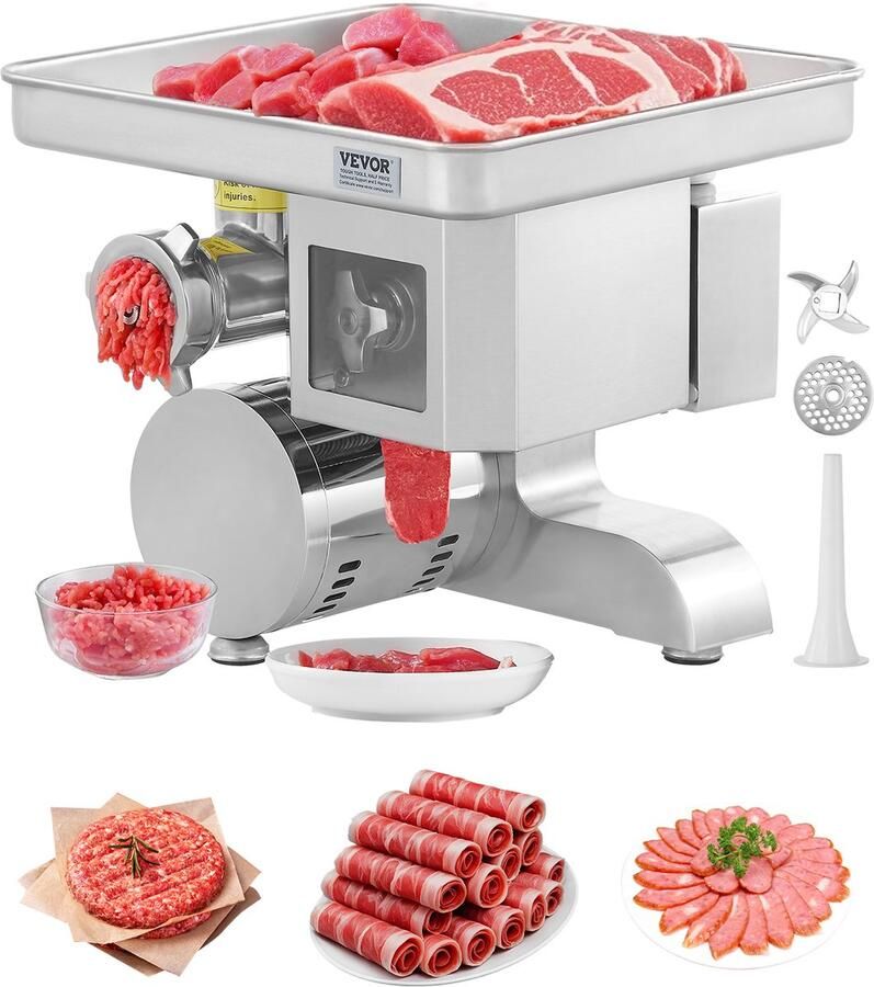 Vevor Commerciële Elektrische Vleesmolen 5kg Min Worstvulmachine 5mm