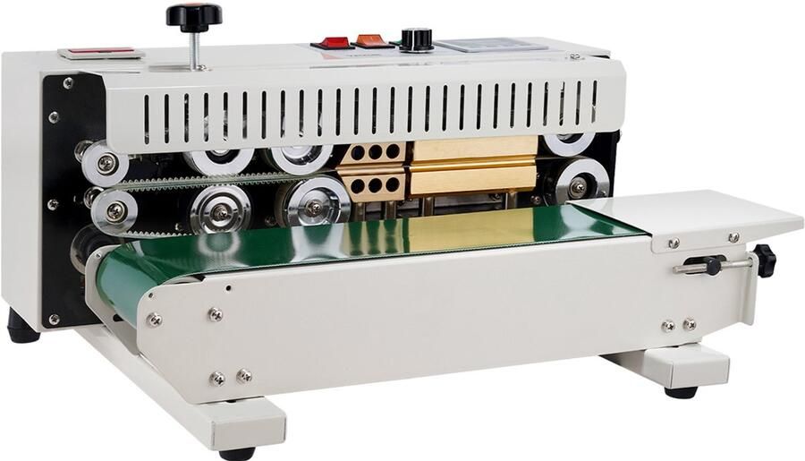 Vevor Continue sluitmachine 600W 100 mm Transportbandbreedte Max. Belasting van de Transportband 5 kg Breedte Transportband 3 94 inch 100 mm Eenvoudig Aanpassen van Parameters