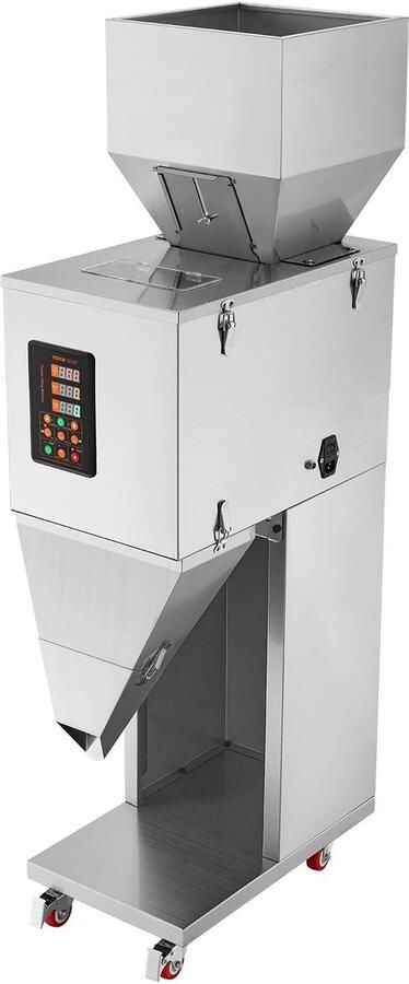 Vevor Deeltjesvulmachine Automatische Vulmachine van 0 022-2 2lbs 10-1000g met Voetpedaal Roestvrijstalen Weegvulmachine voor Bonen Zaden Granen Thee Korrelsverpakking