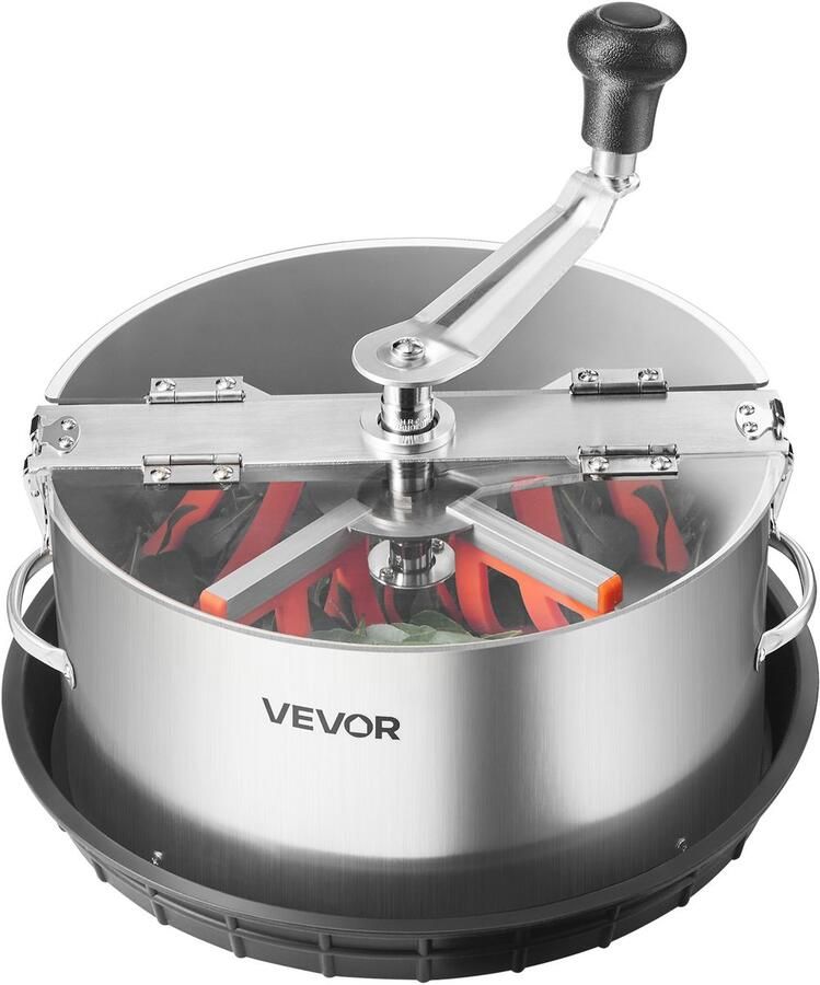Vevor Harvester 12-inch Bladsnijder Knoppensnijder met Roestvrijstalen Messen Natte en Droge Hydrocultuur Snijmachine met Schaal Bladkomtrimmer voor Plantknoppen en Bloemen