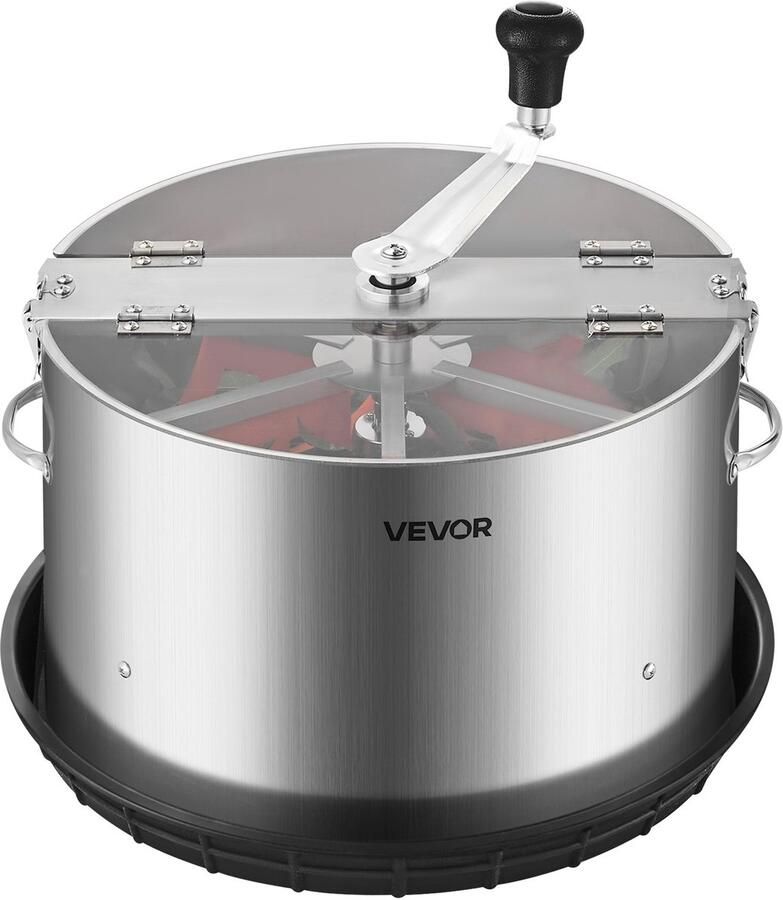 Vevor Harvester 16-inch Bladsnijder Knoppensnijder met Roestvrijstalen Messen Natte en Droge Hydrocultuur Snijmachine met Schaal Bladkomtrimmer voor Plantknoppen en Bloemen