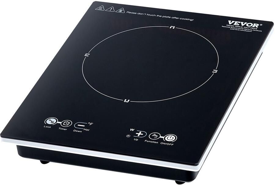 Vevor Inductiekookplaat 2200W Werkbladbrander Verstelbaar 11 Niveaus