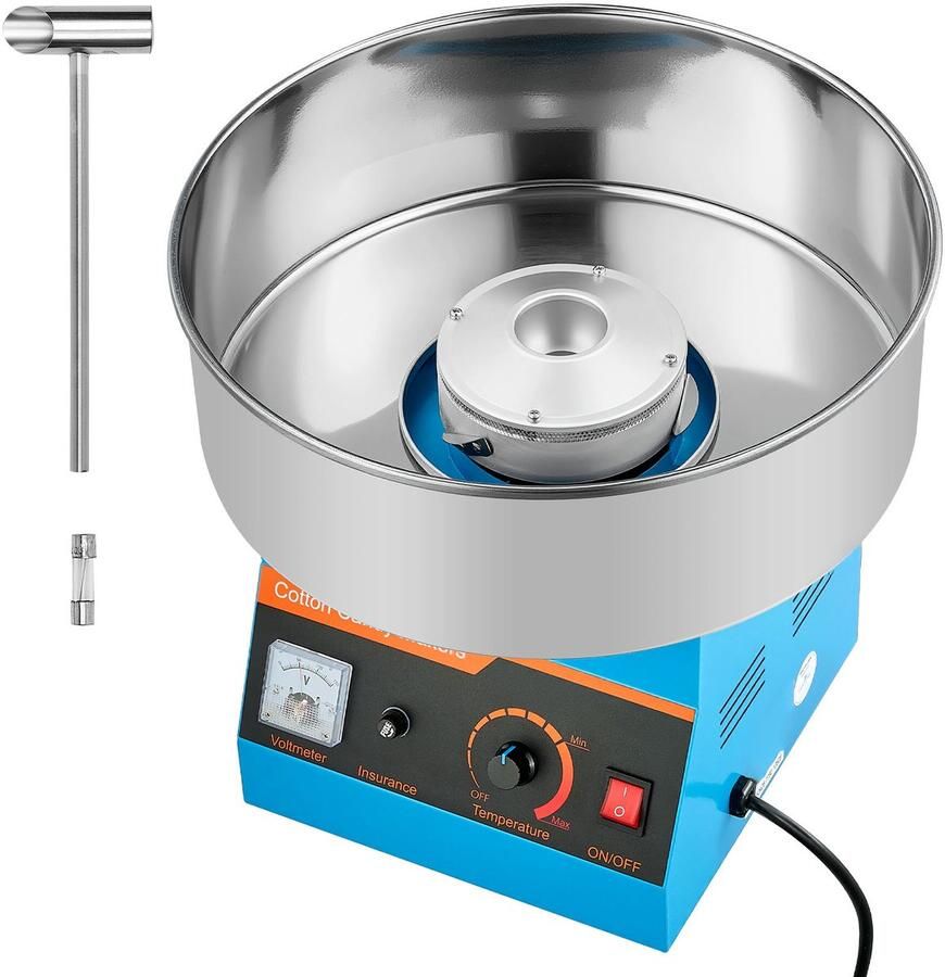 Vevor Commerciële Suikerspinmachine Elektrische 1kW Blauwe Suikerspinmachine - Foto 1