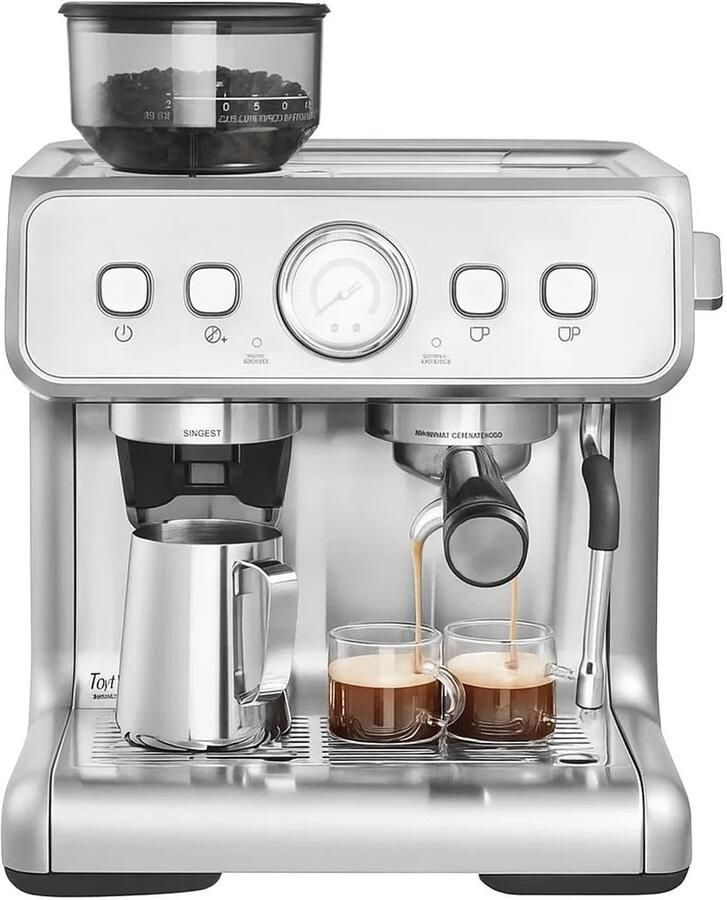 Vevor Maison Nordique Espressomachine Koffiemachine met bonen Halfautomatische espressomachine 15bar