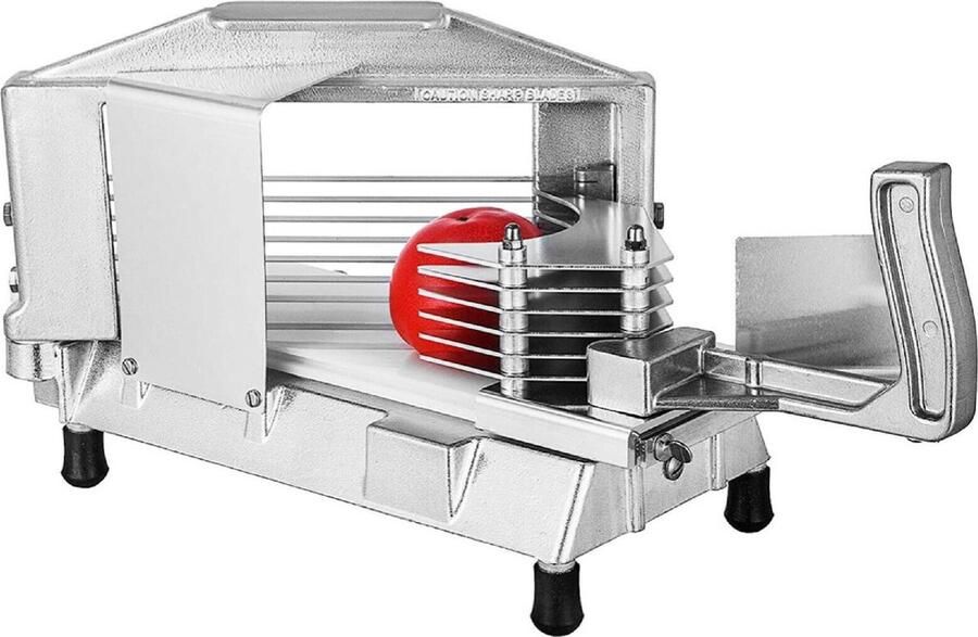 Vevor™ Vevor Groentesnijder Tomatensnijder Handmatige Snijmachine Groenten Snijden Aluminium
